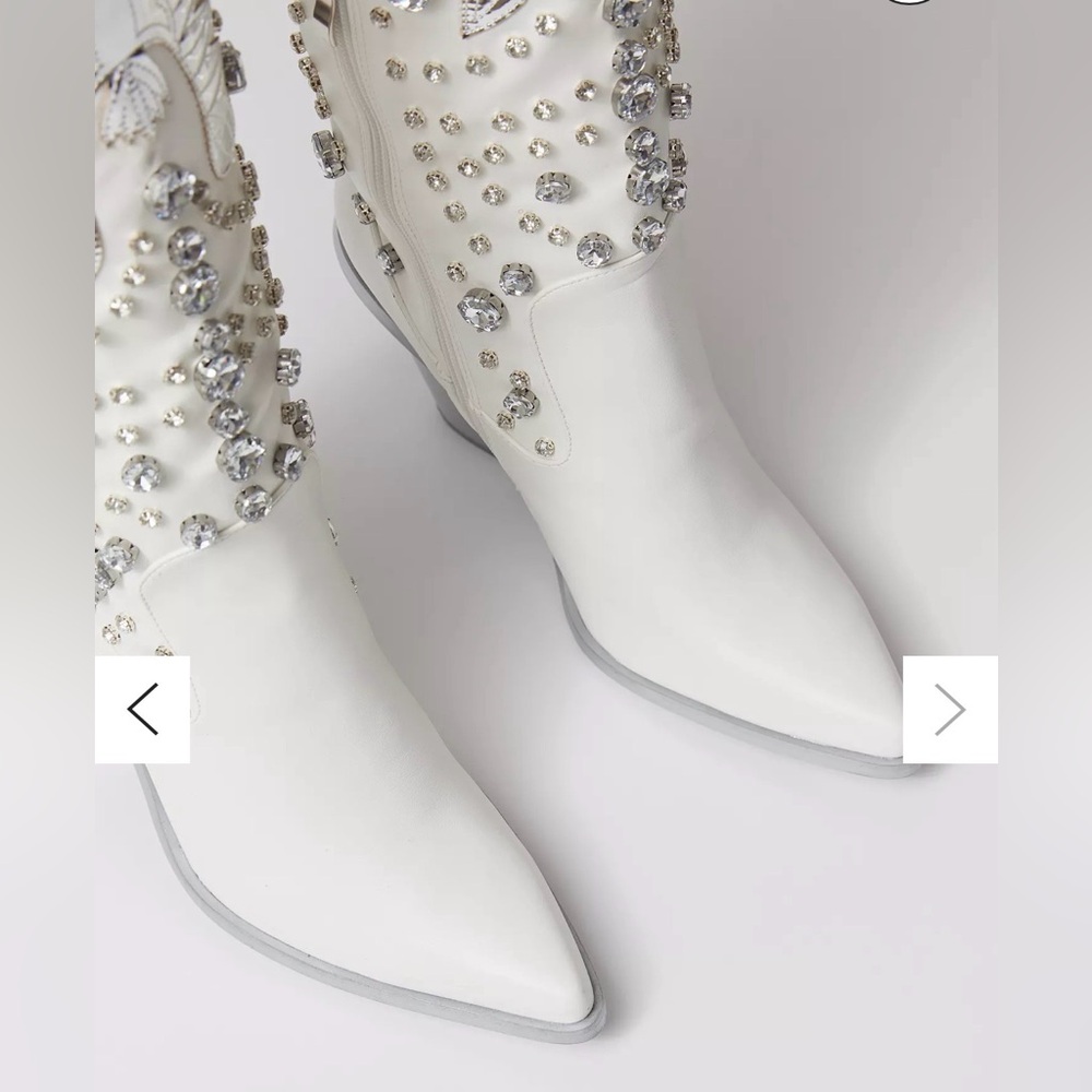 Azalea Wang Upbeat Rhinestone Cowboy Boot, Sz 8 NWT - Picture 7 of 16